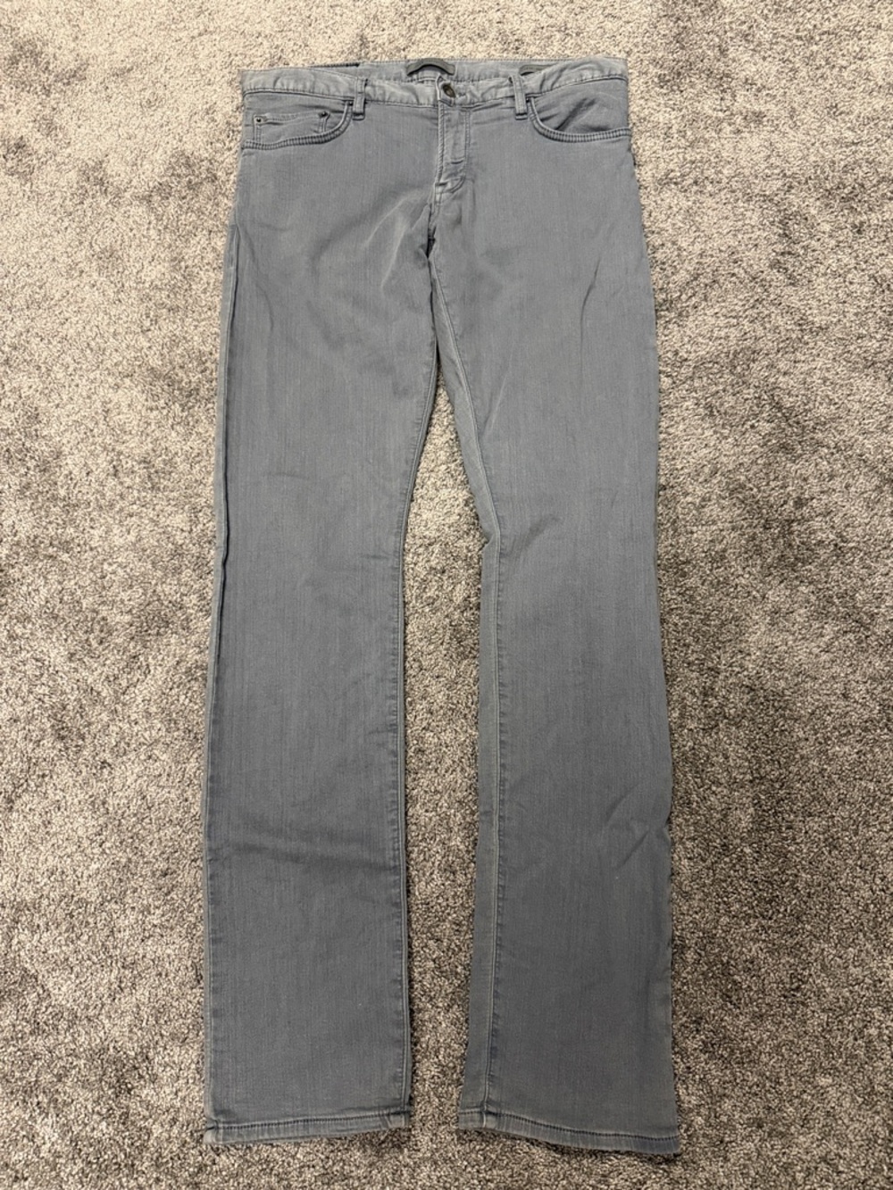 John Varvatos Men's Straight Jeans in Gray